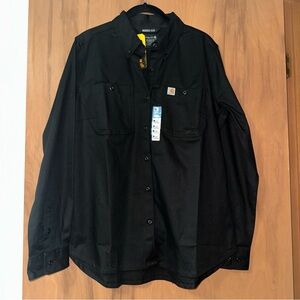 Carhartt Women's Black Rugged Professional Series L/S Woven Shirt